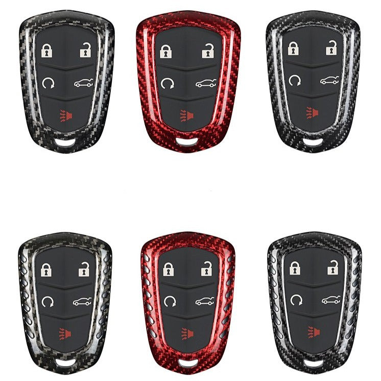 T-Carbon for Cadillac Carbon Fiber Key Fob Case (Model B) - T-Carbon Official Store