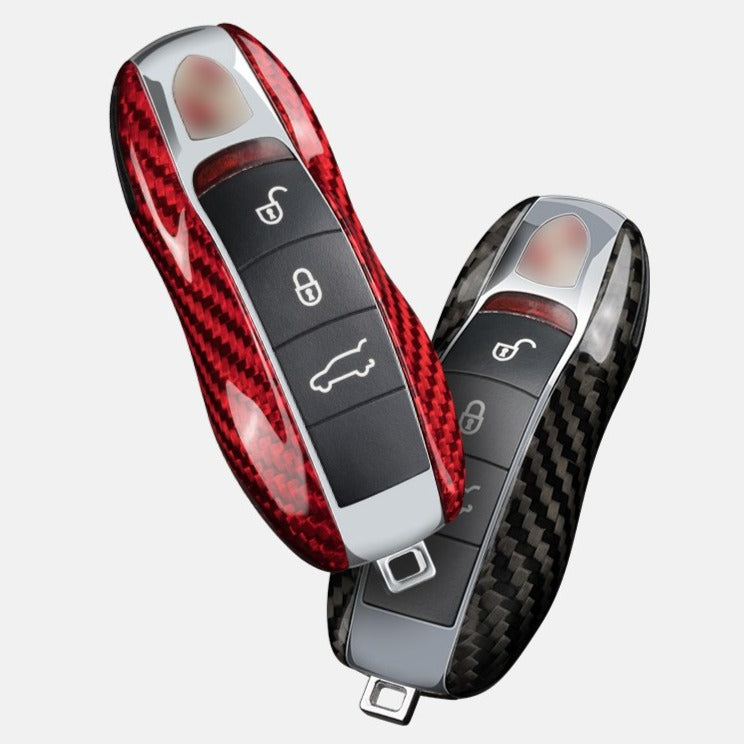 Porsche Carbon Fiber Key Fob Case (Model A) - T-Carbon Official